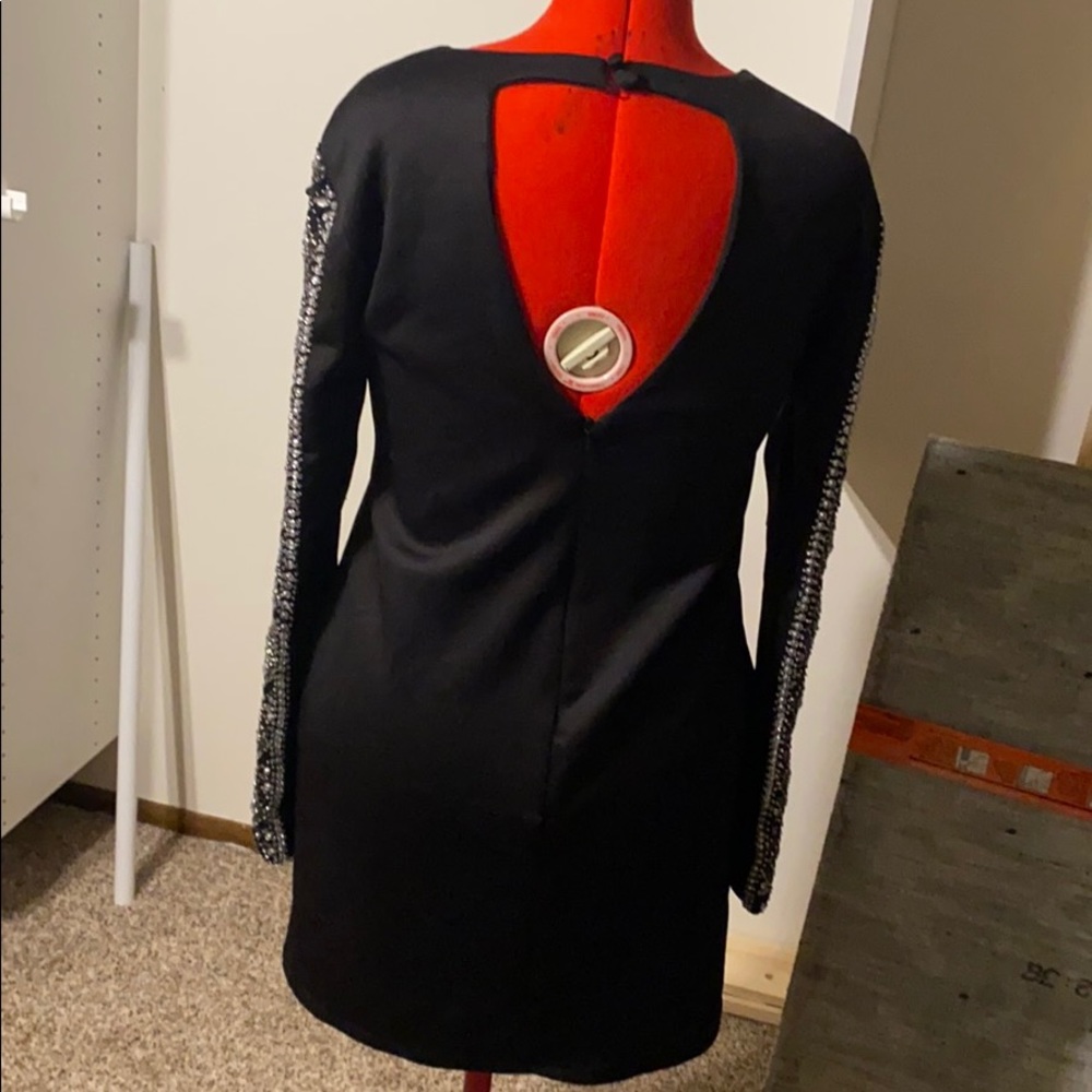 Top Shop Dress with sequin beaded sleeves